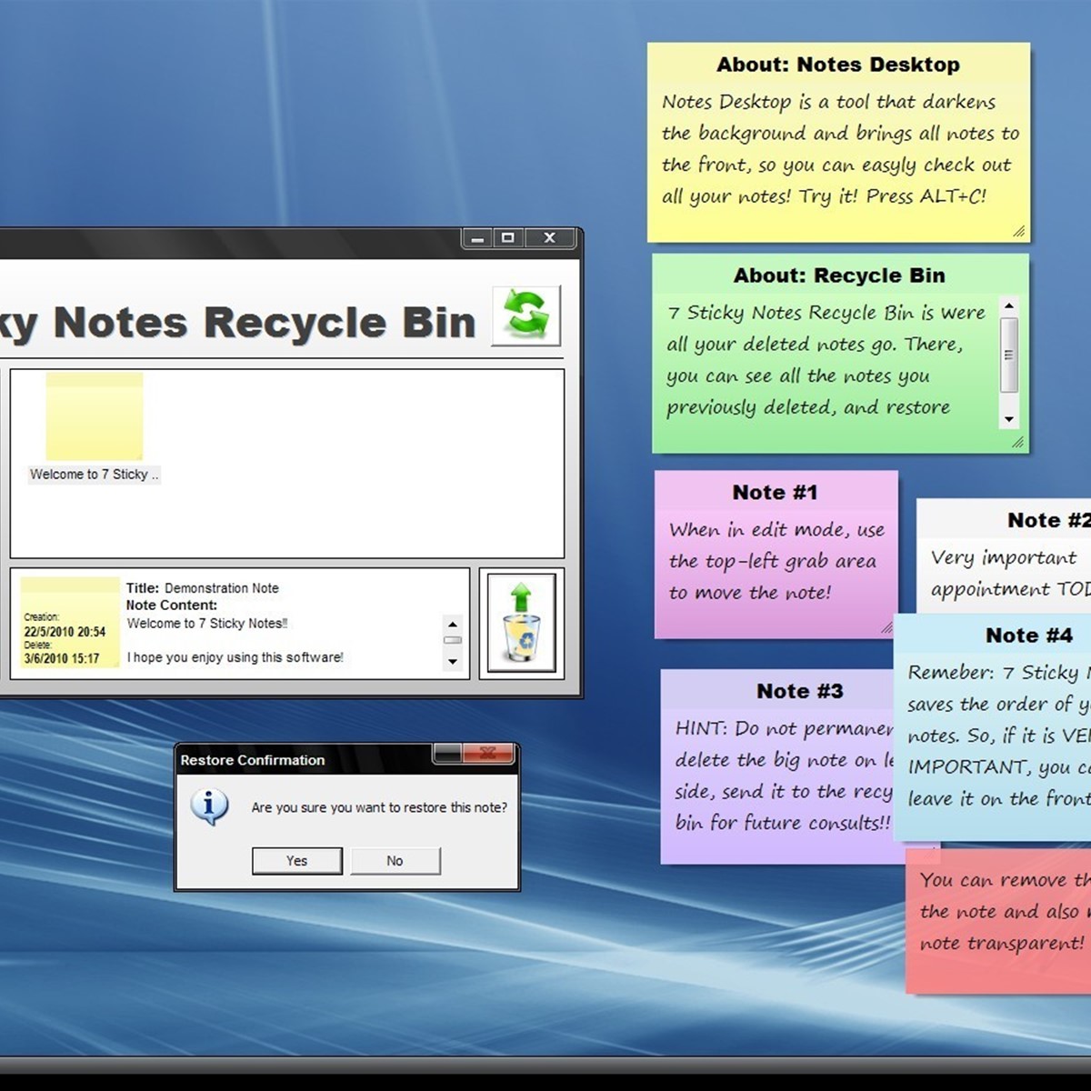 Microsoft desktop sticky notes